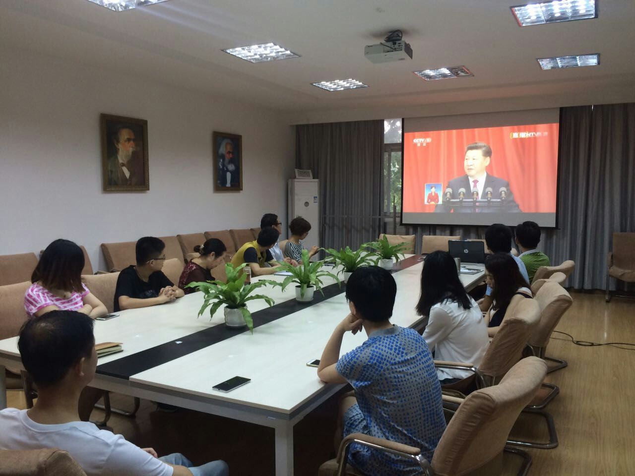 【两学一做】2026世界杯官网组织观看建党95周年庆祝大会